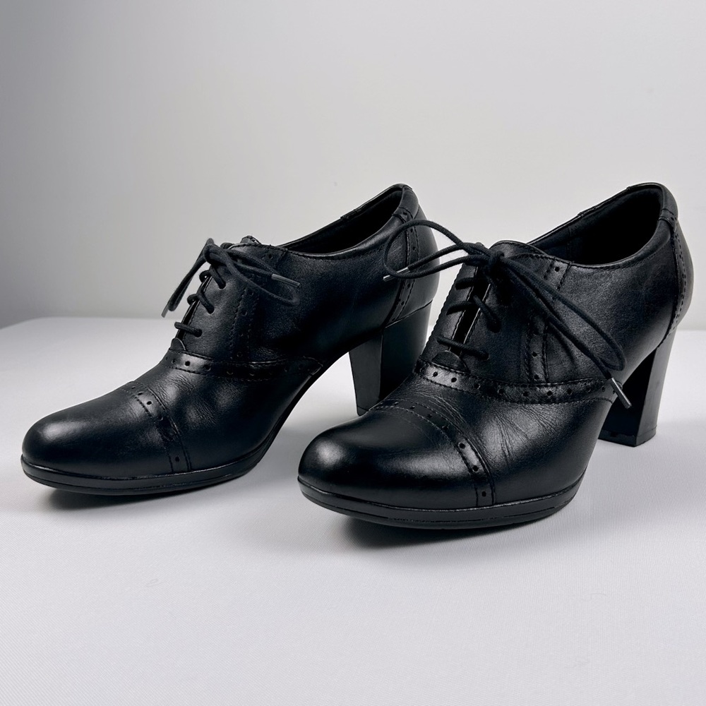 Clarks Collection Brynn Marina Leather Oxford Black